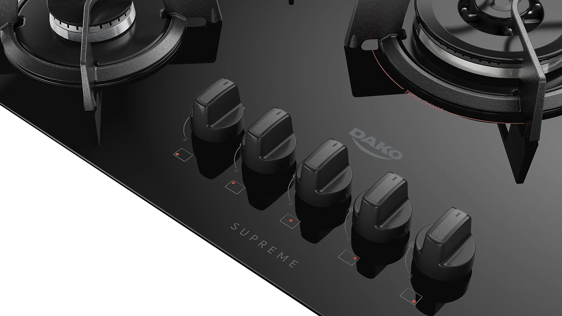 Cooktop dako 5 bocas supreme tripla chama e 12x sem juros - Dako ...