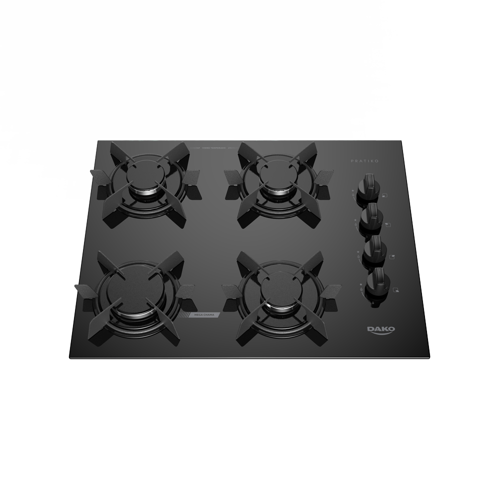 Cooktop 4 bocas dako pratiko: frete grátis e 12x sem juros - Dako ...